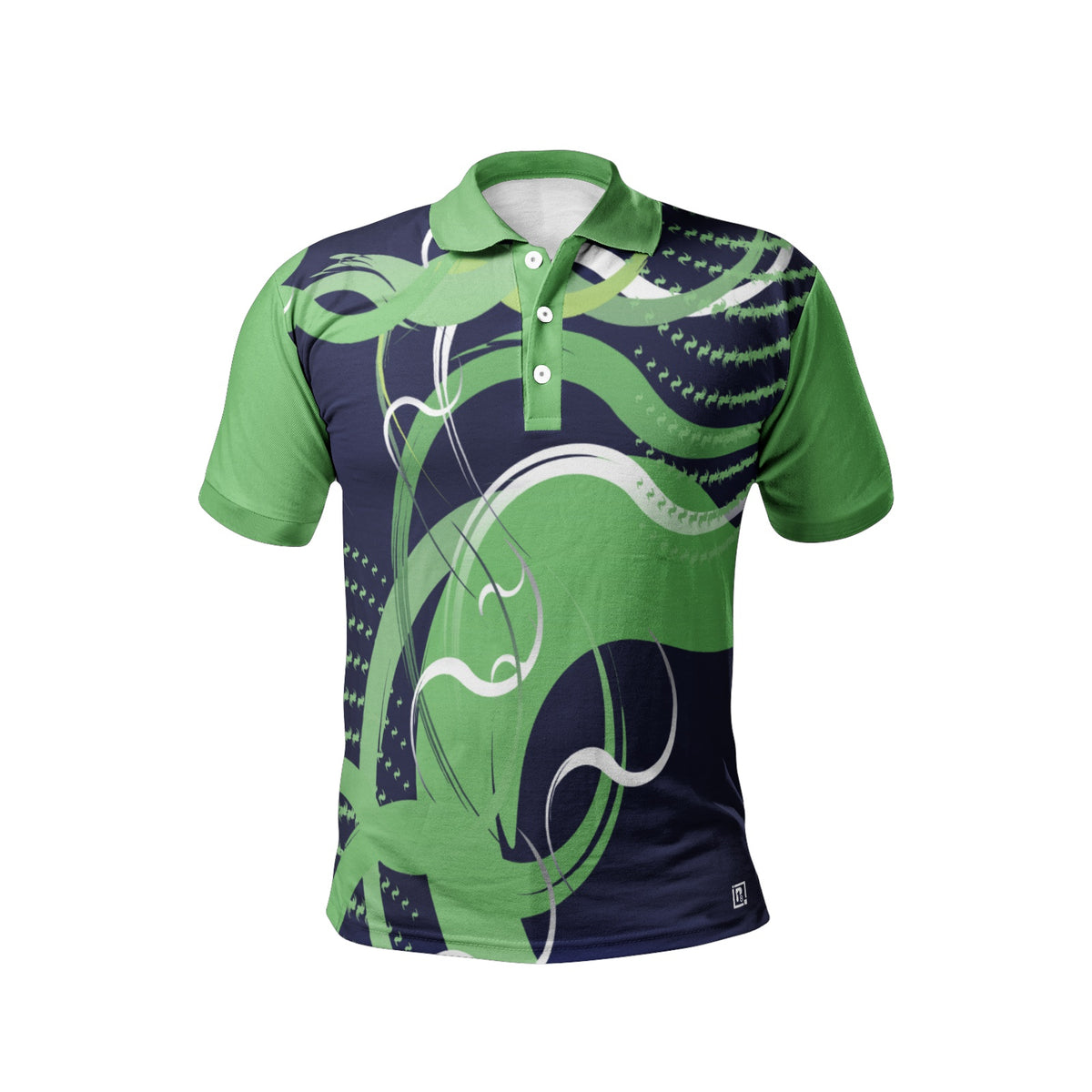 Men’s Abstract Printed Polo T-Shirt