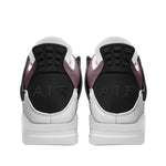 Men's White, Burgundy, and Beige Athletic Sneakers