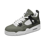 Men's Olive Green and Black Athletic Sneakers
