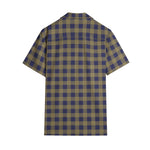Men’s Short Sleeve Checkered Casual Shirt