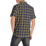 Men’s Short Sleeve Checkered Casual Shirt