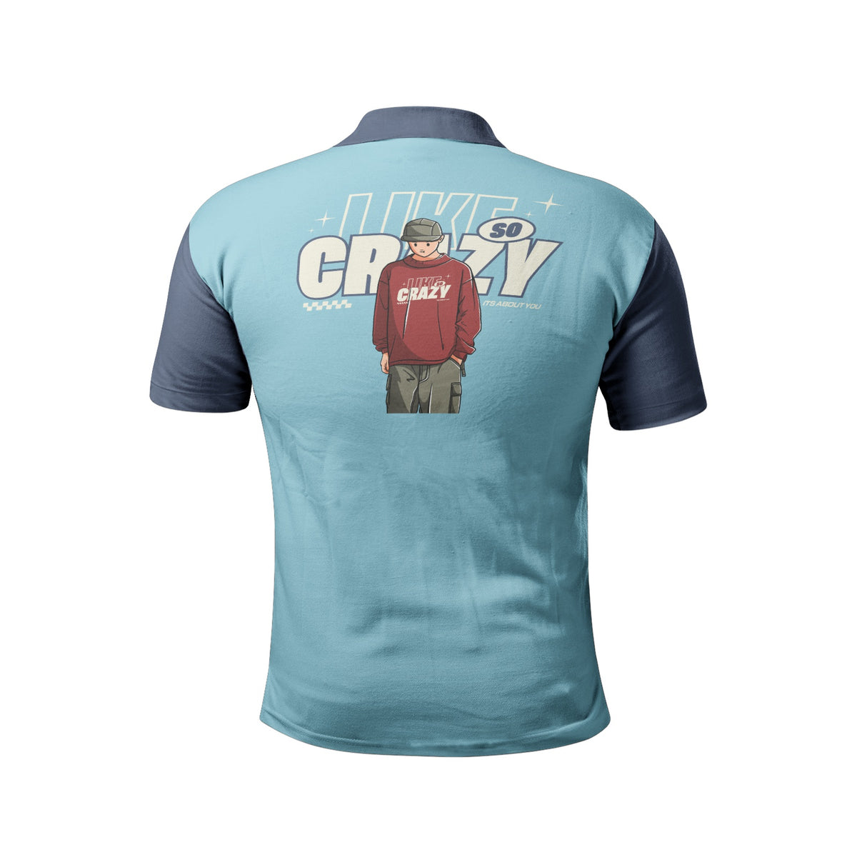 Men’s Dual-Tone Polo T-Shirt