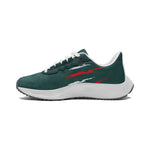 High-Performance Lightweight Running Shoes – Green with Red Accents