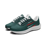 High-Performance Lightweight Running Shoes – Green with Red Accents
