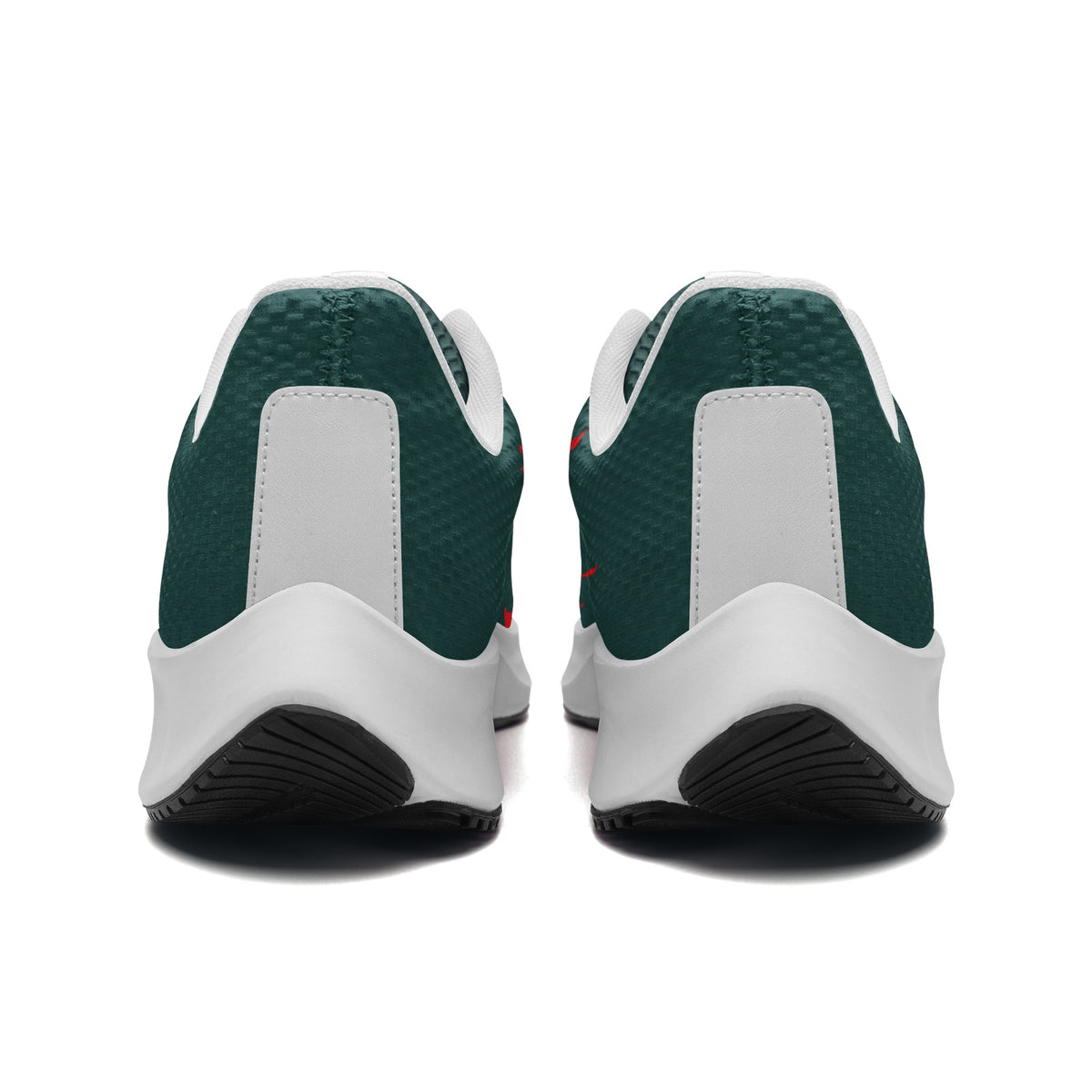 High-Performance Lightweight Running Shoes – Green with Red Accents