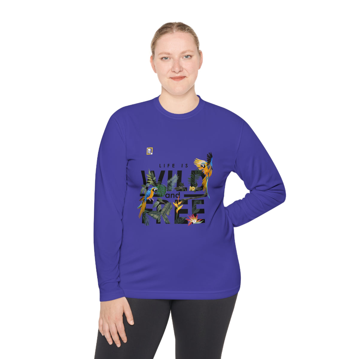 Women’s "Life is Wild and Free" Graphic Long-Sleeve T-Shirt – Trendy & Comfortable