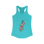 Women's "Summer" Floral Racerback Tank Top – Stylish & Lightweight