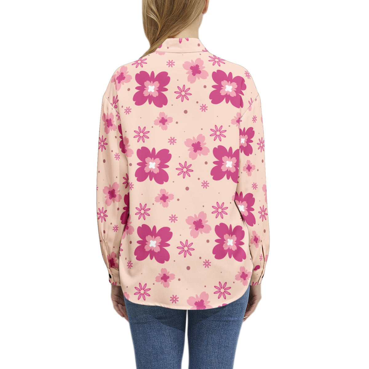 Long Sleeve Button Up Casual Shirt Top