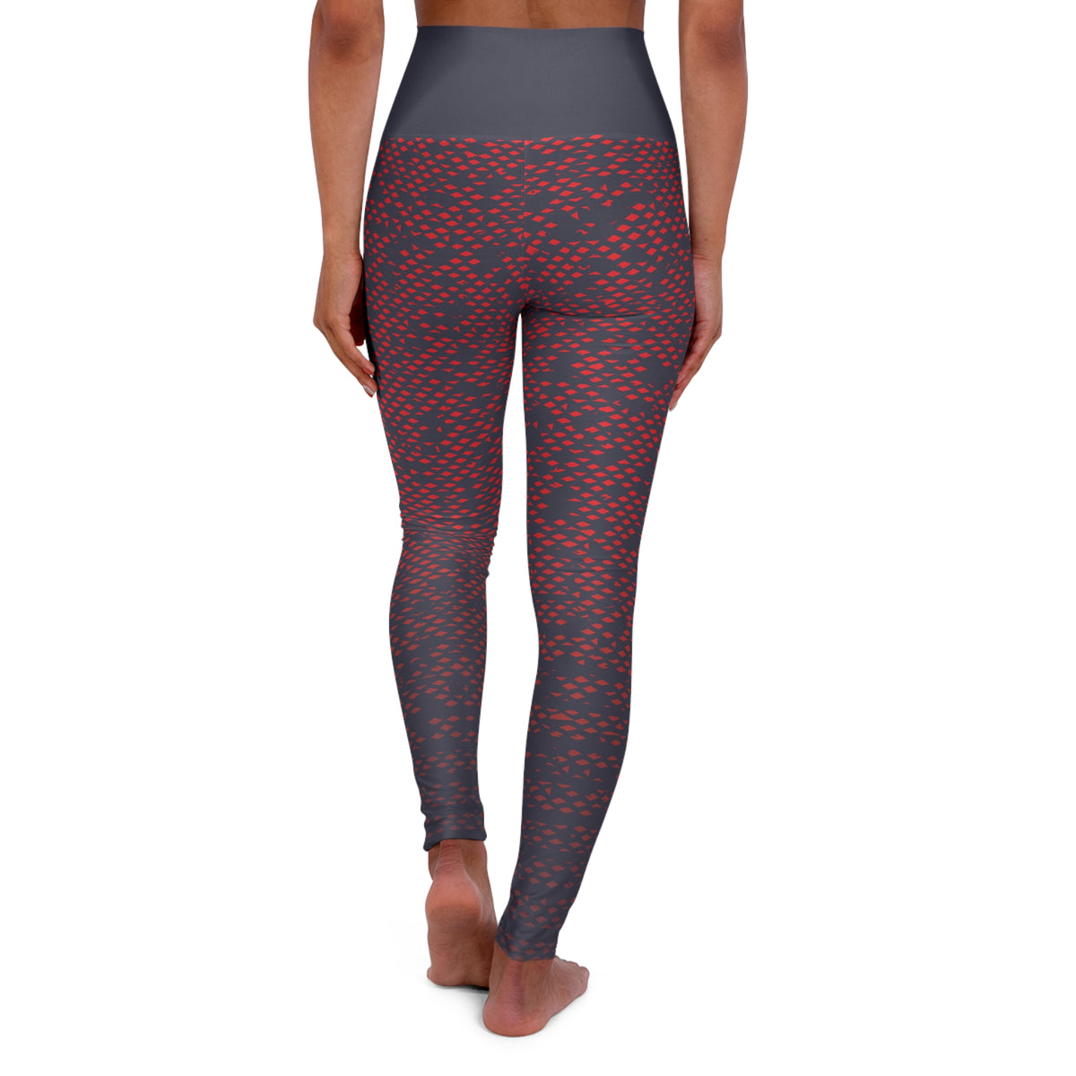 Women’s Abstract Red Pattern Leggings