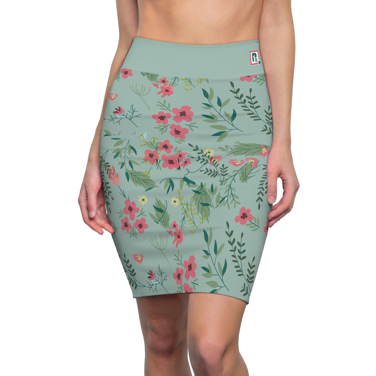 Women’s Floral Bodycon Pencil Skirt