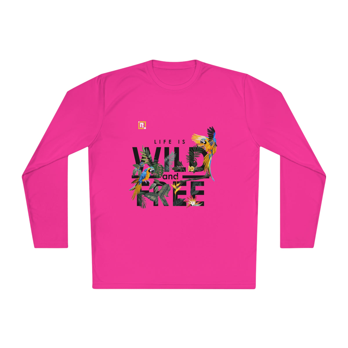 Women’s "Life is Wild and Free" Graphic Long-Sleeve T-Shirt – Trendy & Comfortable