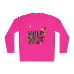 Women’s "Life is Wild and Free" Graphic Long-Sleeve T-Shirt – Trendy & Comfortable