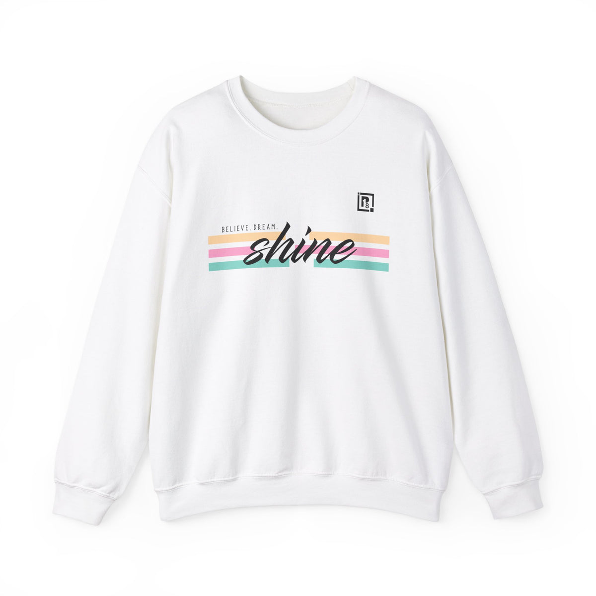 Women's "Believe. Dream. Shine." Pastel Graphic Sweatshirt