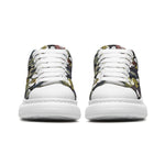 Unisex Non Slip Lace Up Faux Leather Sneakers