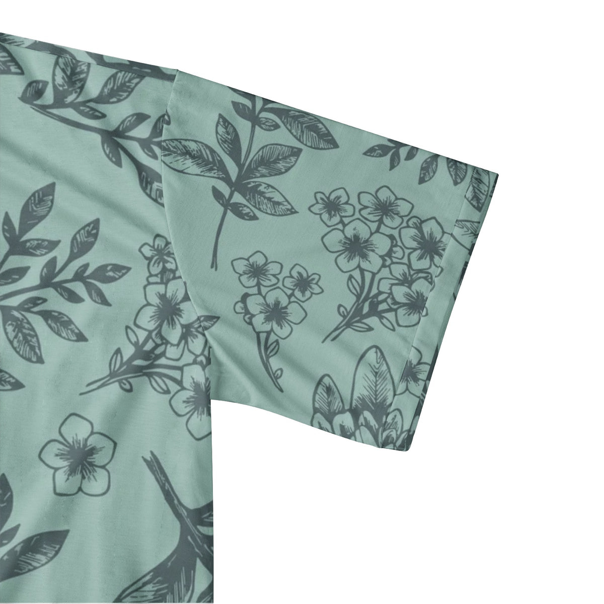 Men’s Green Botanical Polo T-Shirt