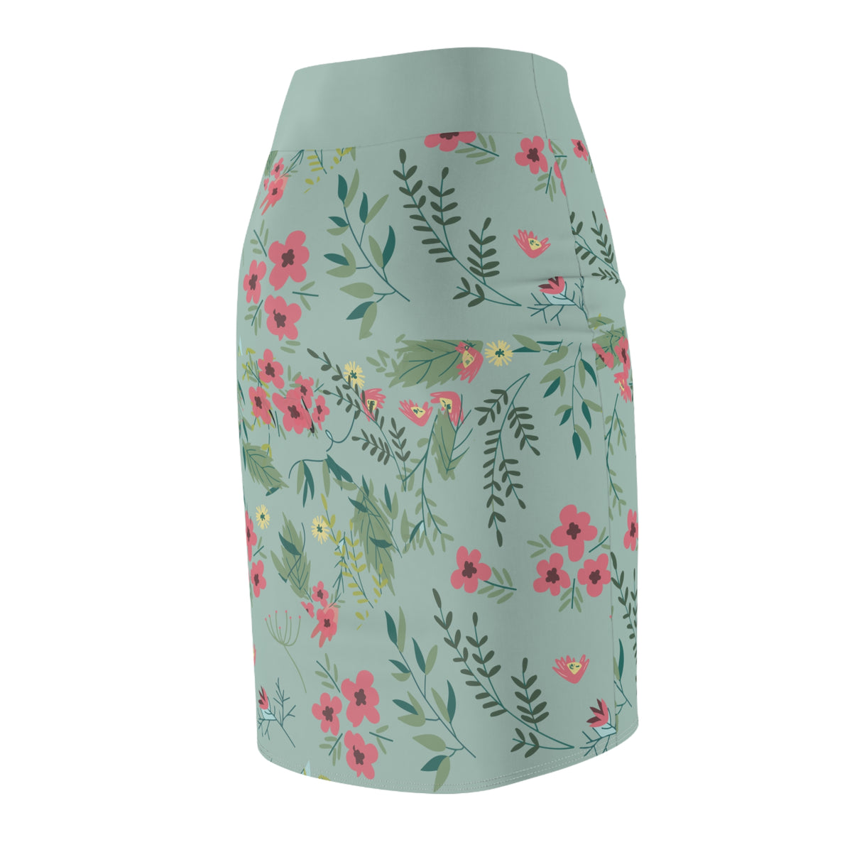 Women’s Floral Bodycon Pencil Skirt