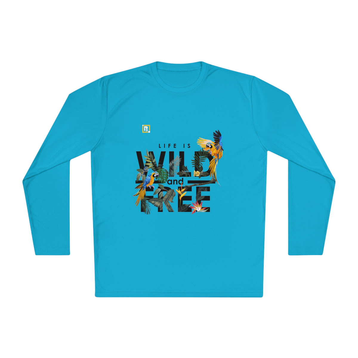 Women’s "Life is Wild and Free" Graphic Long-Sleeve T-Shirt – Trendy & Comfortable