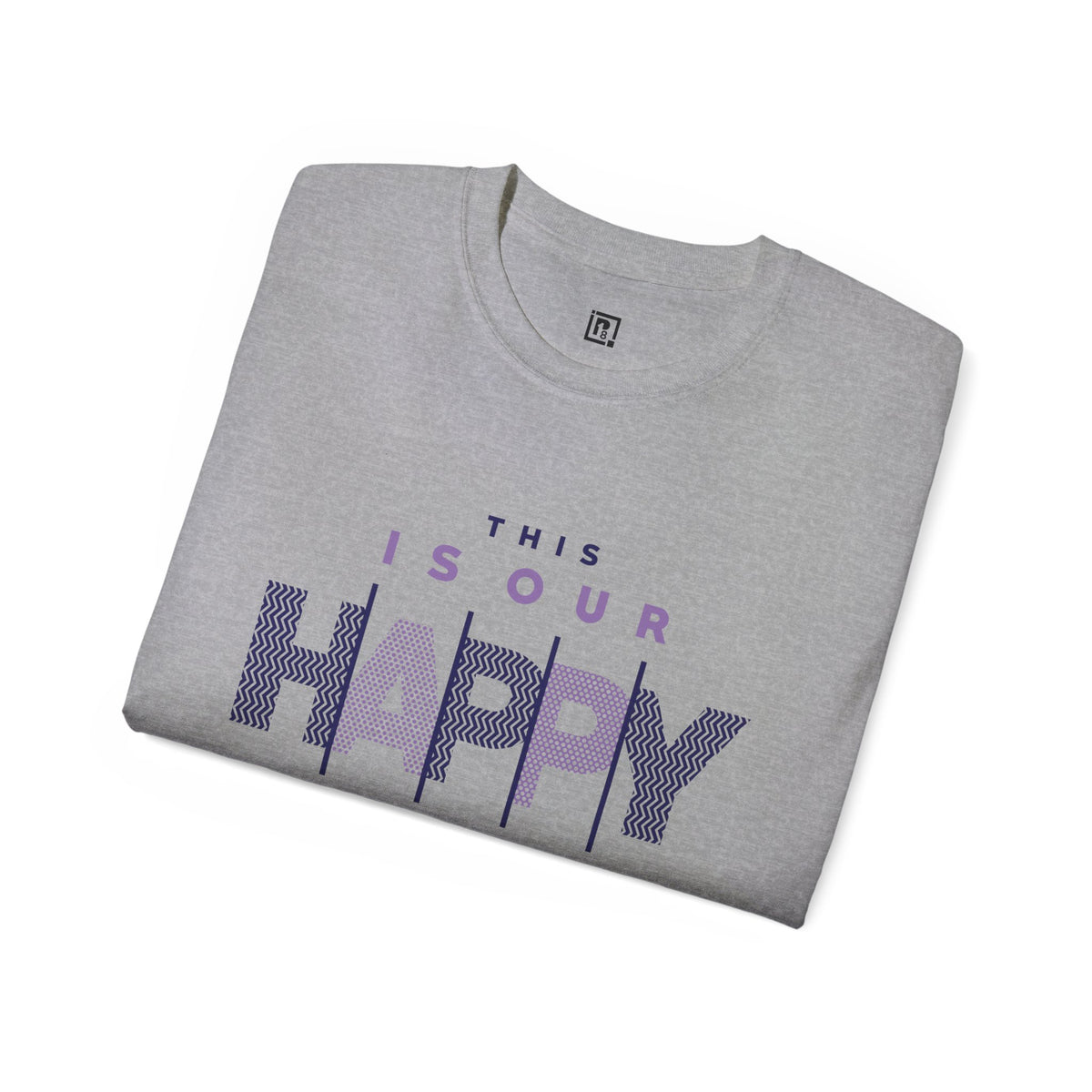This Is Our Happy Place" Graphic T-Shirt – Comfort Meets Positivity
