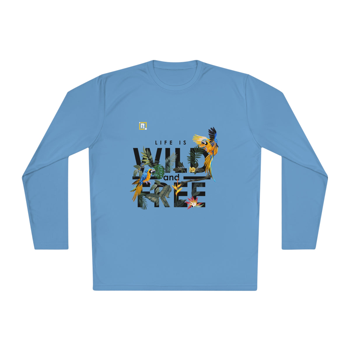 Women’s "Life is Wild and Free" Graphic Long-Sleeve T-Shirt – Trendy & Comfortable