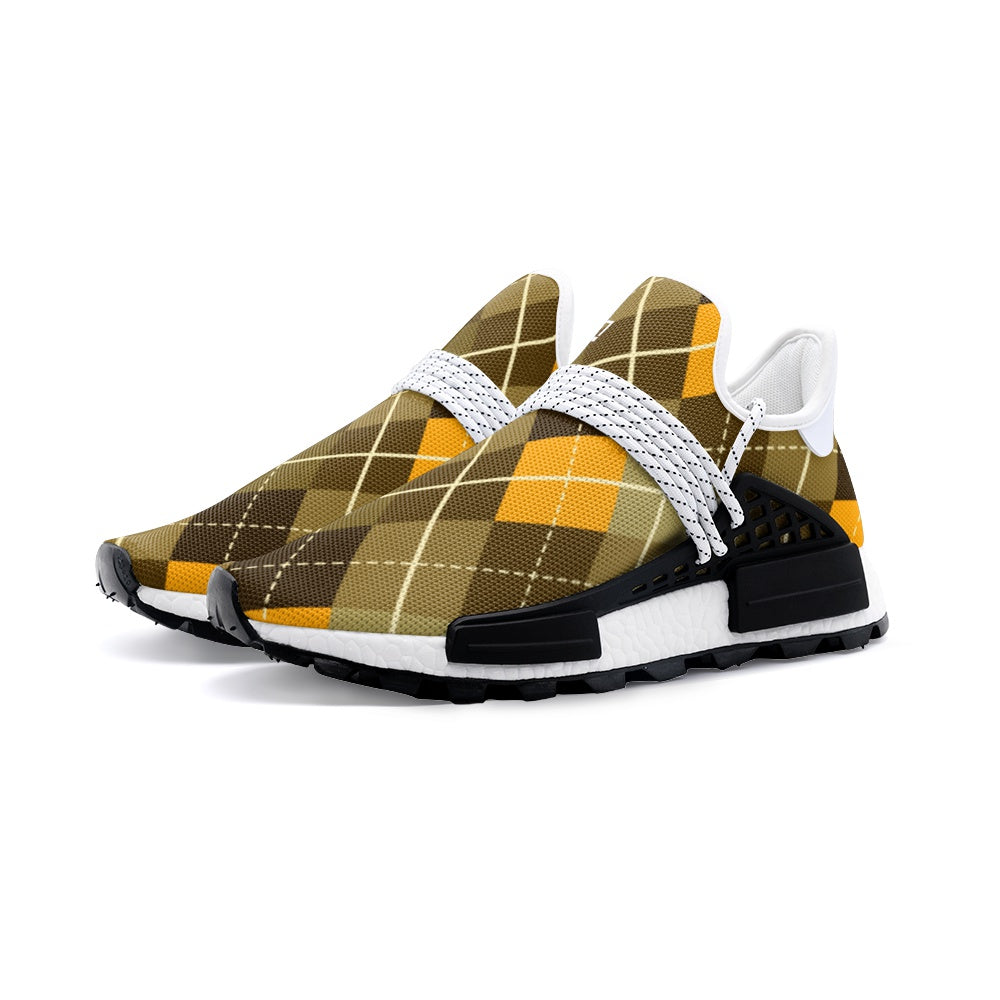 Trendy Plaid-Pattern Slip-On Sneakers