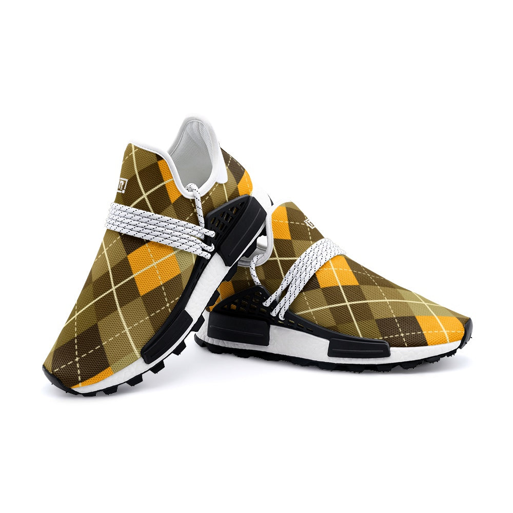Trendy Plaid-Pattern Slip-On Sneakers