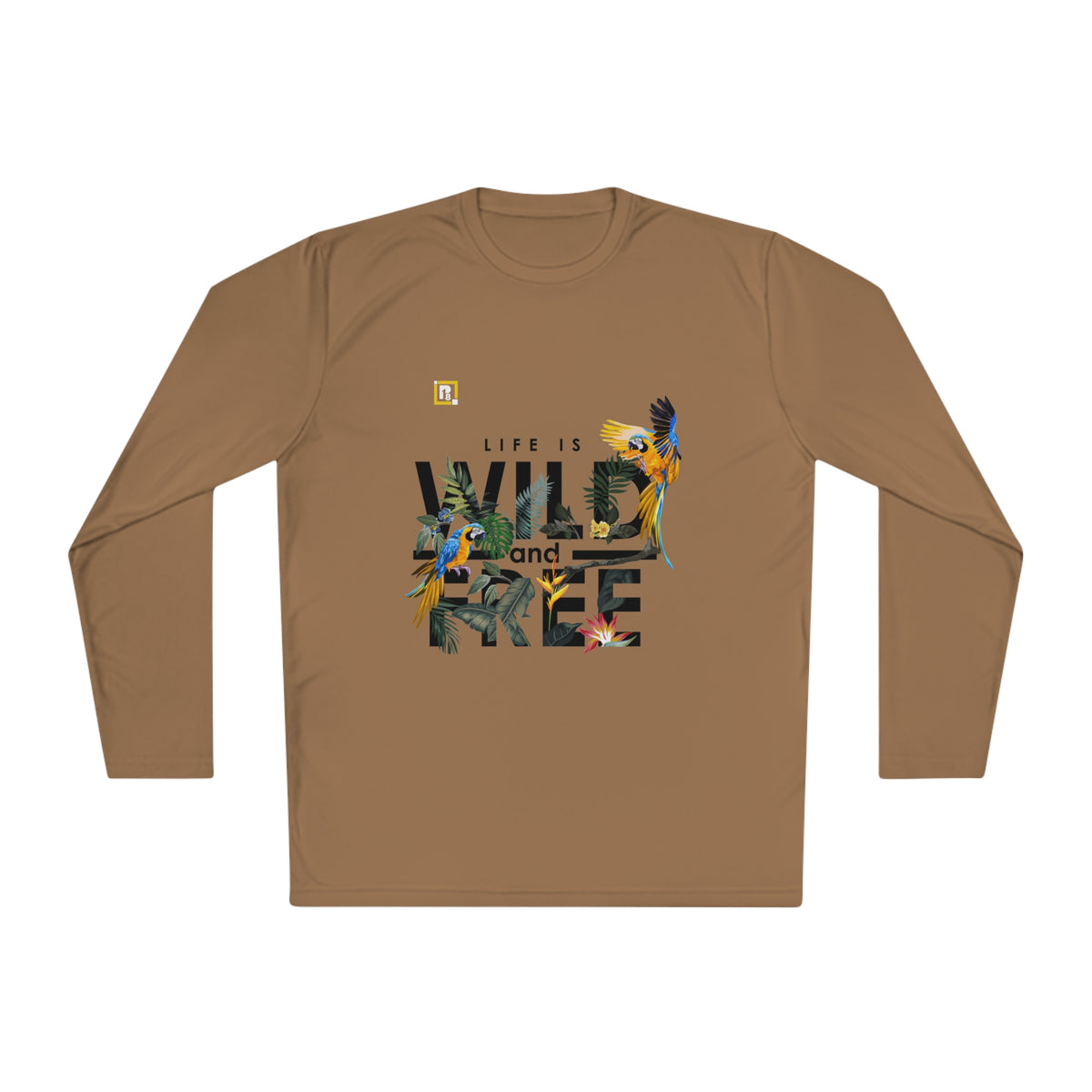 Women’s "Life is Wild and Free" Graphic Long-Sleeve T-Shirt – Trendy & Comfortable