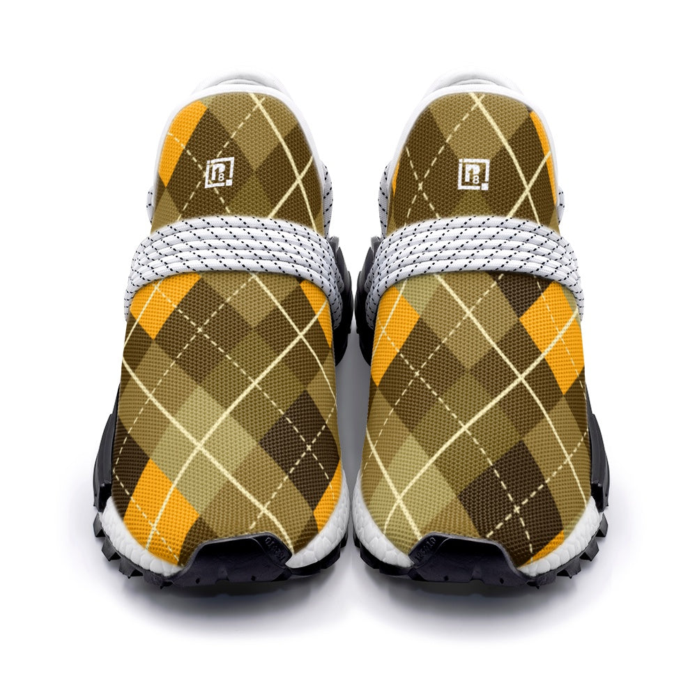 Trendy Plaid-Pattern Slip-On Sneakers