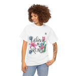 Women’s “Believe in Dreams” Floral Graphic T-Shirt – Inspiring & Stylish
