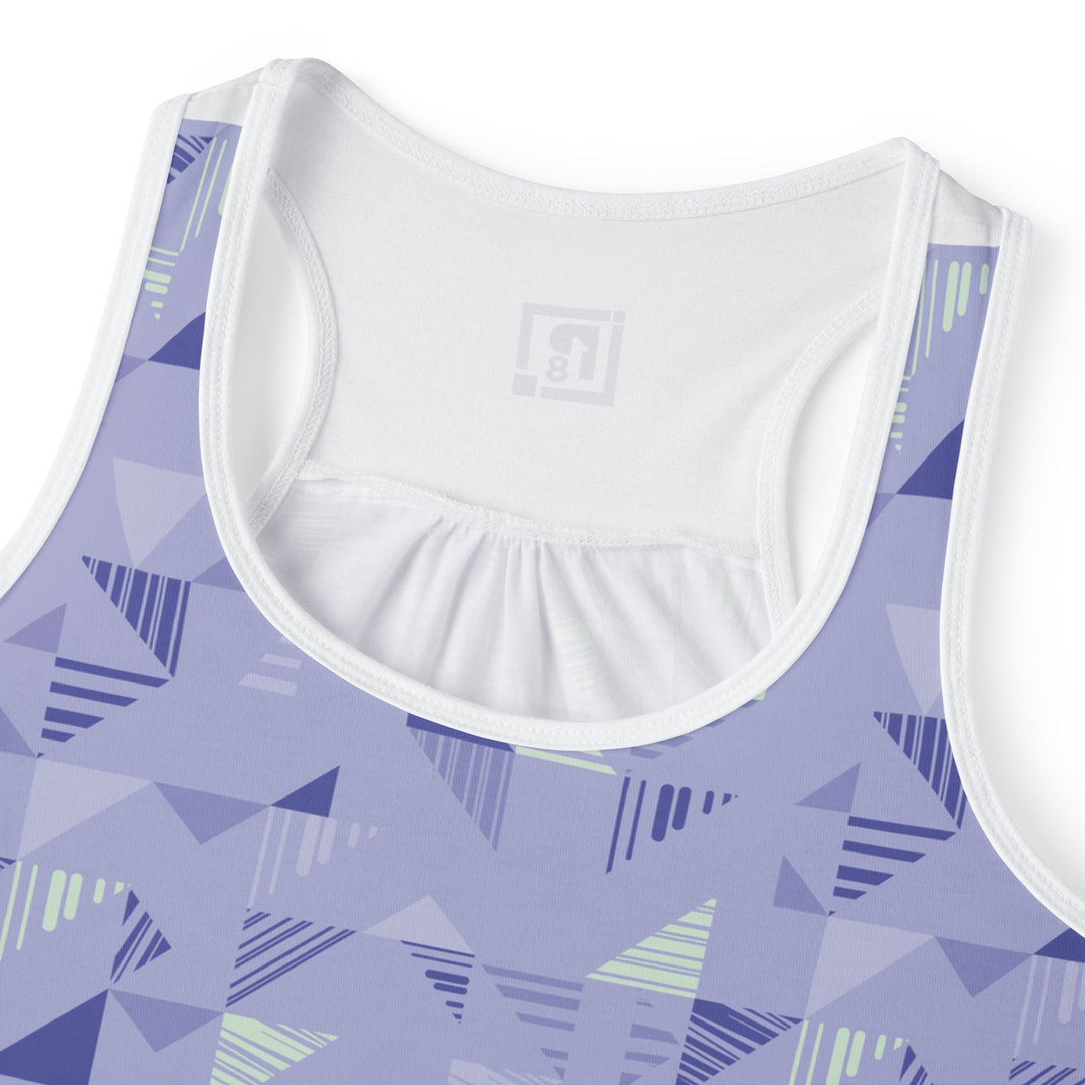 Women's Geometric Print Racerback Tank Top – Soft & Breathable