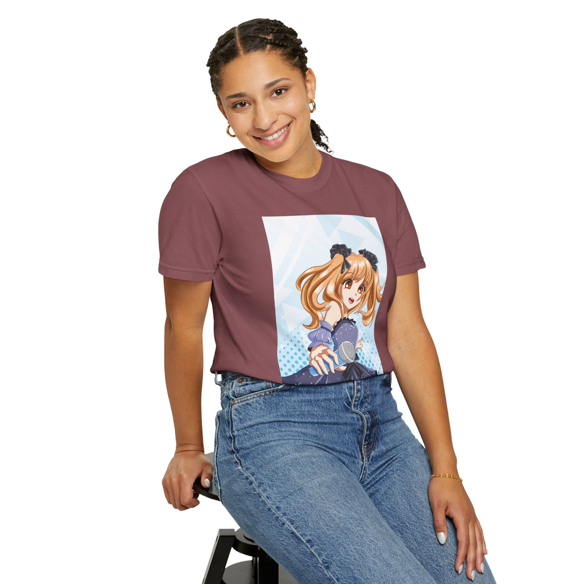 Women’s Anime Girl Graphic T-Shirt – Trendy, Aesthetic & Comfortable