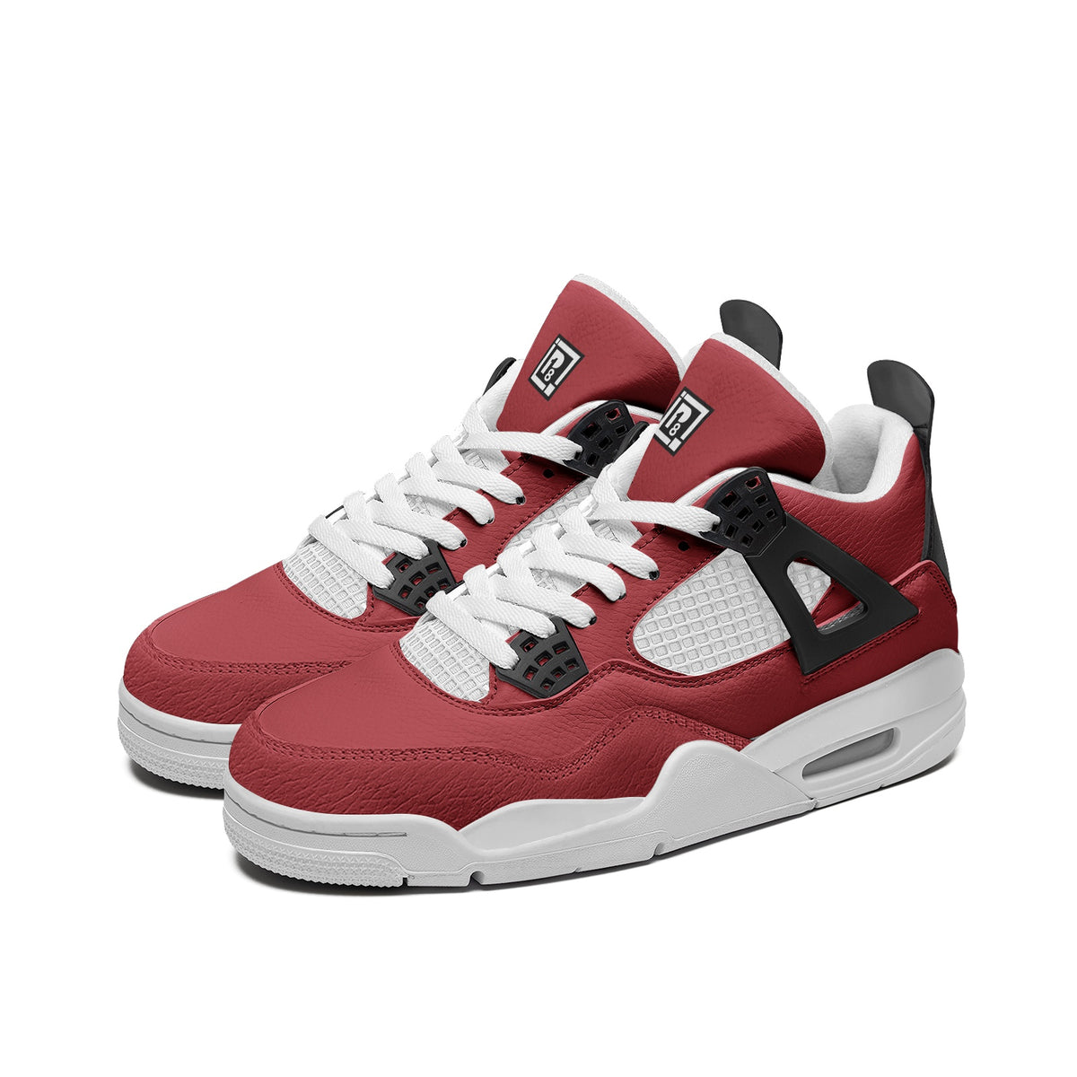 Men's Red High-Top Sneakers