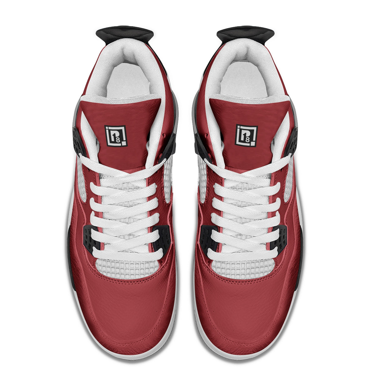 Men's Red High-Top Sneakers