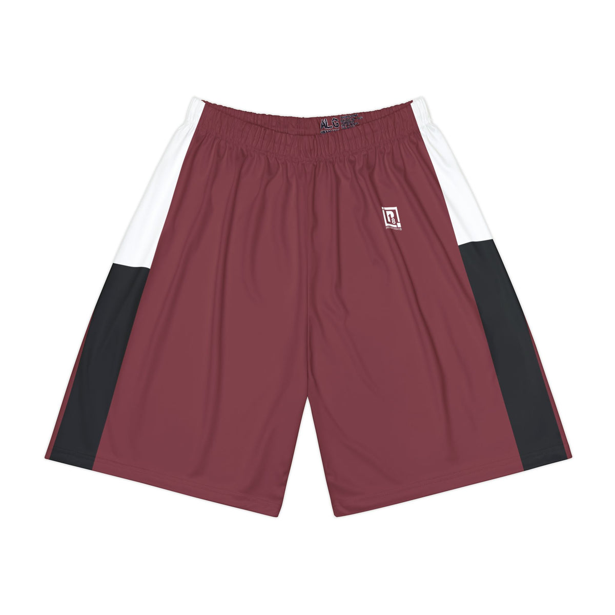 Men’s Maroon & Black Basketball Shorts – Lightweight, Breathable & Sporty