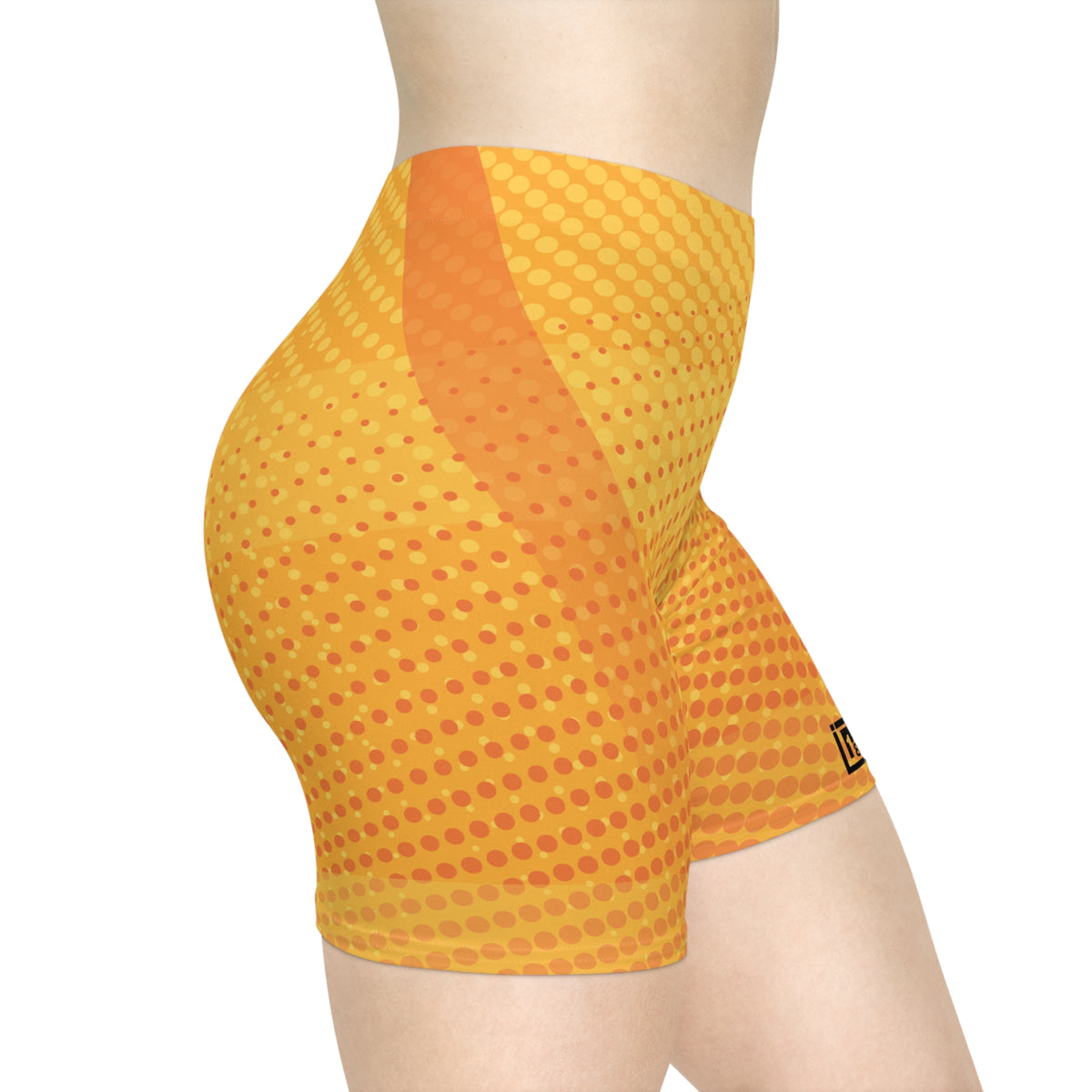 Women's Gradient Dot Print Compression Shorts