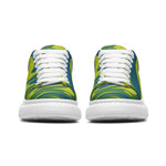 Unisex Non Slip Lace Up Faux Leather Sneakers