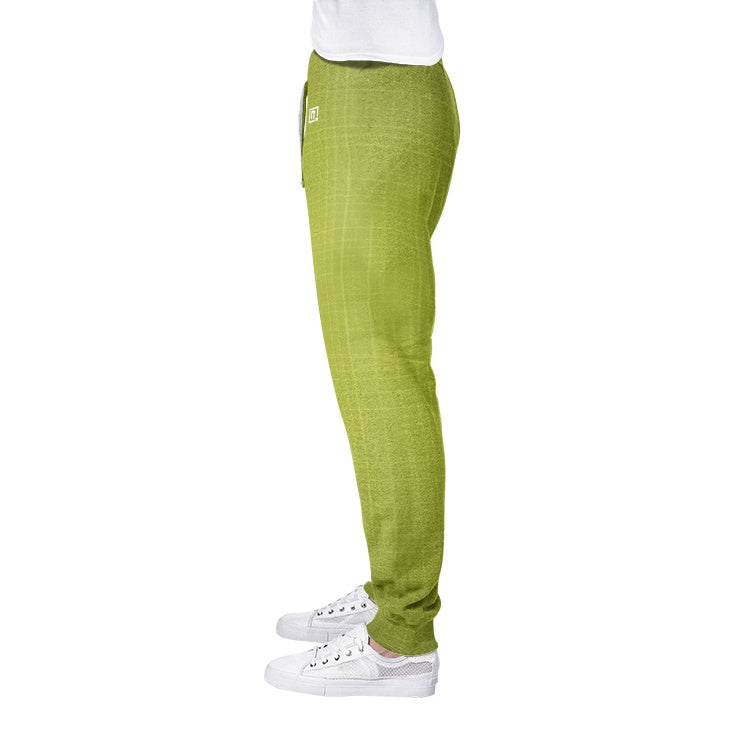 Men’s Light Green Textured Sweatpants