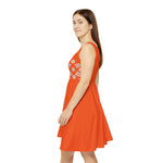 Women’s Sleeveless Skater Dress – Scarlet Daisy Bloom Edition by Progressive18