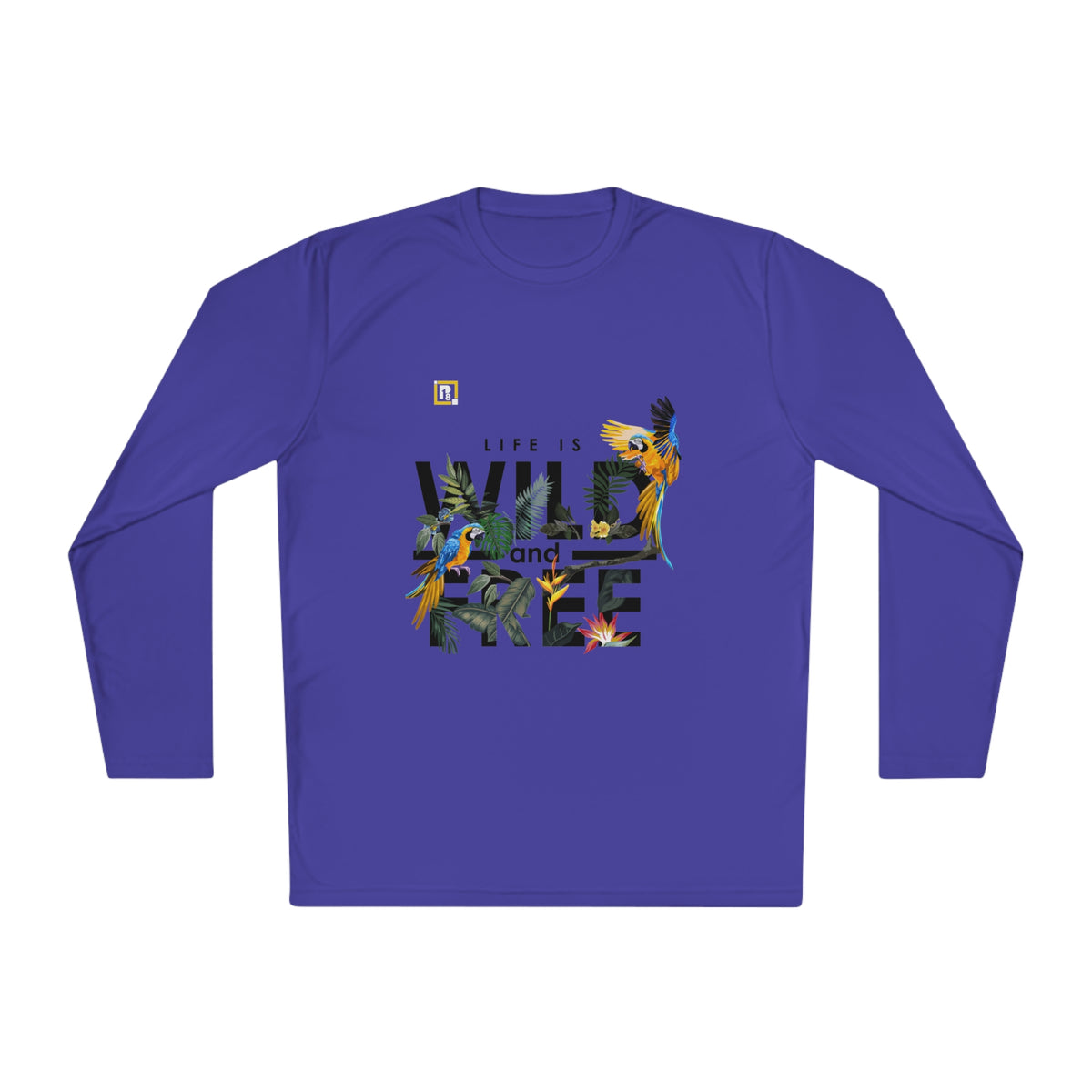 Women’s "Life is Wild and Free" Graphic Long-Sleeve T-Shirt – Trendy & Comfortable