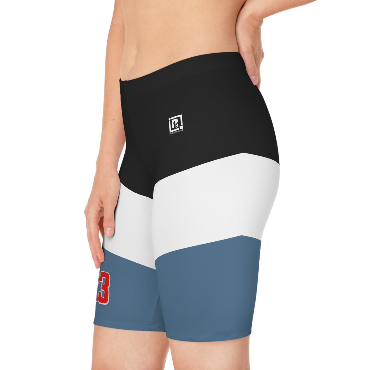 Women's Colorblock Sports Biker Shorts