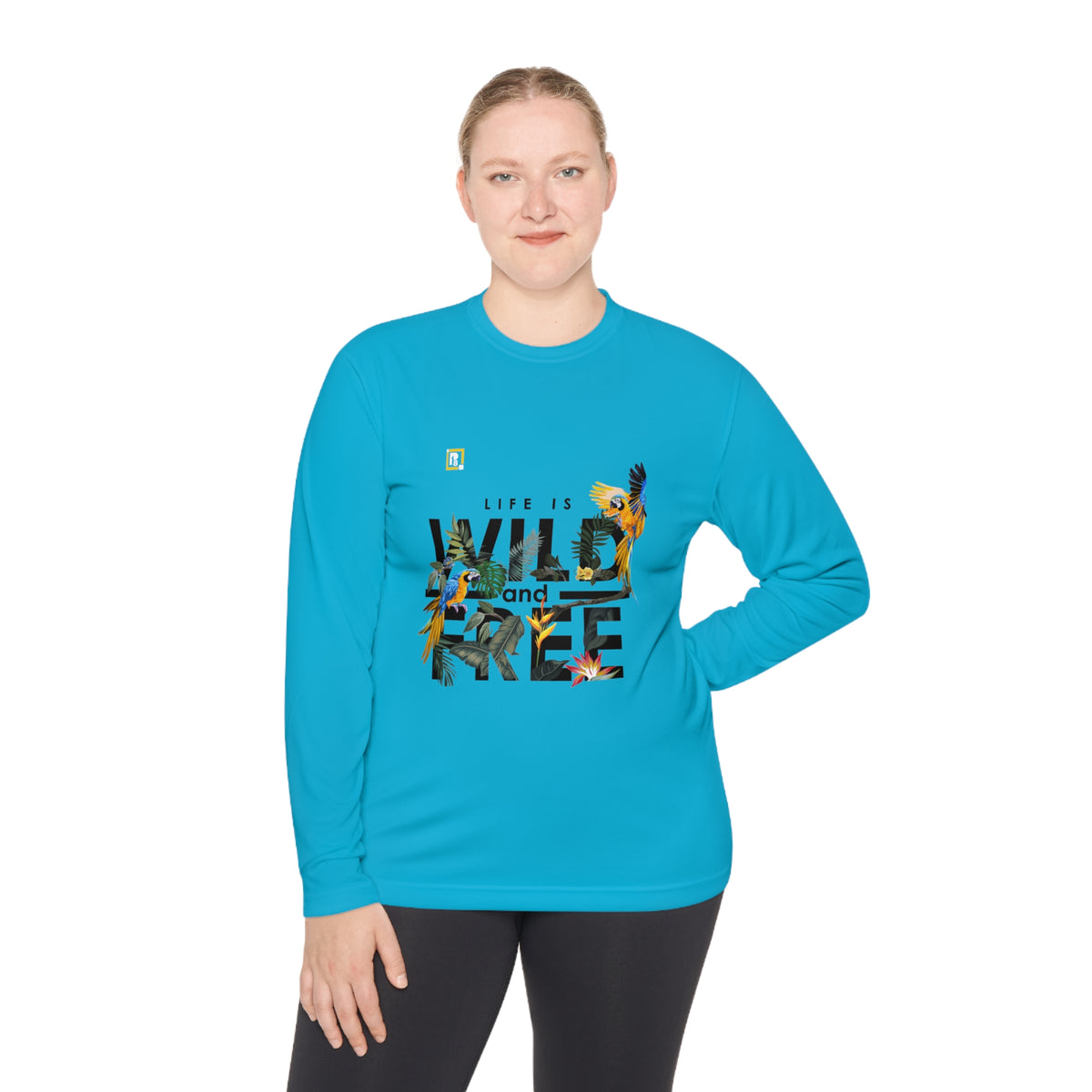 Women’s "Life is Wild and Free" Graphic Long-Sleeve T-Shirt – Trendy & Comfortable