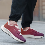 Ultra-Lightweight Gradient Running Shoes – Burgundy to Sunset Orange