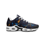 Men’s Abstract Blue & Gold Athletic Sneakers