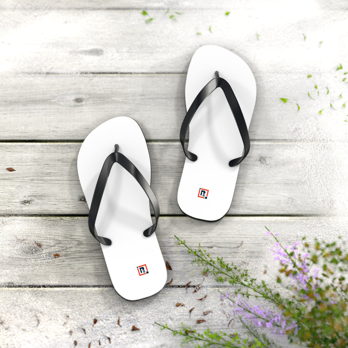 Men's Minimalist White Flip-Flops