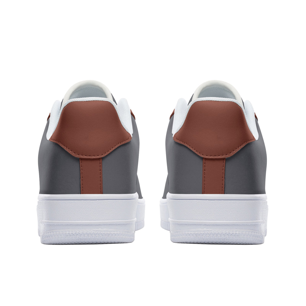 Men's Gray & Brown Casual Sneakers