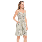 Women’s Floral Sundress – Sand Bloom Pocket Edition by Progressive18