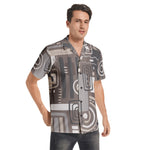 Men's Abstract Print Short Sleeve Shirt