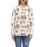 Women's Floral Print Button-Up Shirt – Chic & Elegant