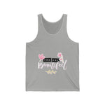 Women's "You Are Beautiful" Graphic Tank Top – Soft & Inspirational