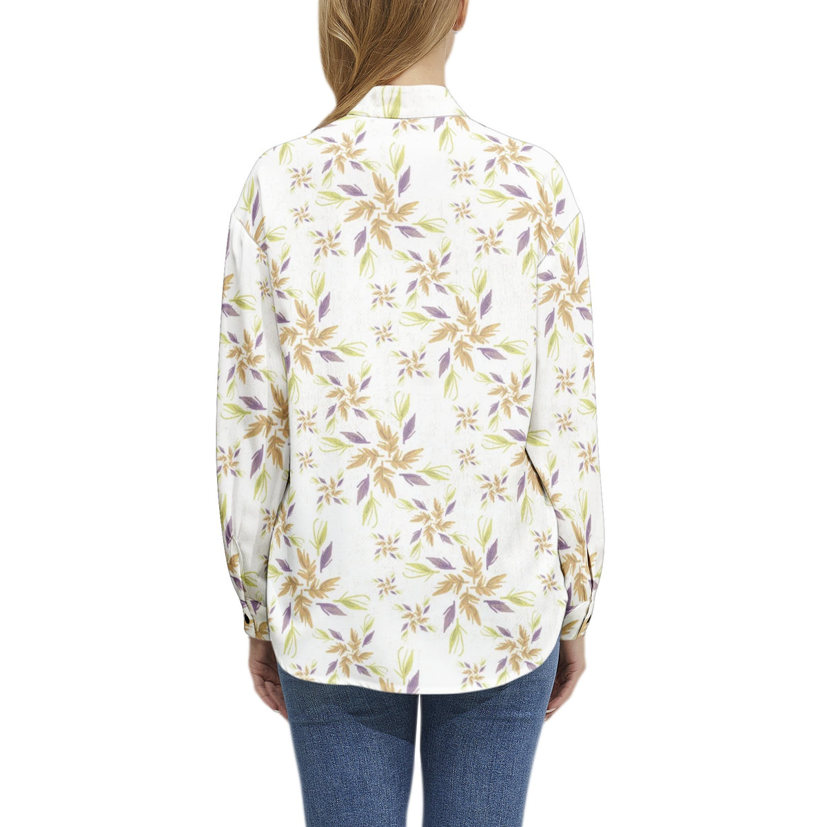 Long Sleeve Button Up Casual Shirt Top