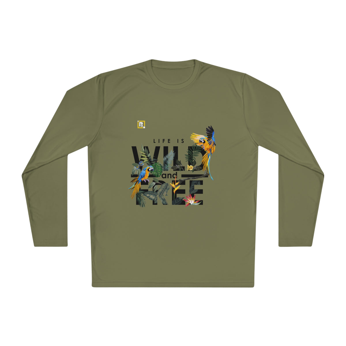 Women’s "Life is Wild and Free" Graphic Long-Sleeve T-Shirt – Trendy & Comfortable